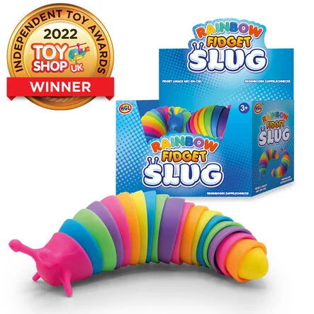 Rainbow Fidget Slug Toy