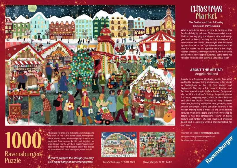 Ravensburger puzzle Christmas market 1000pcs