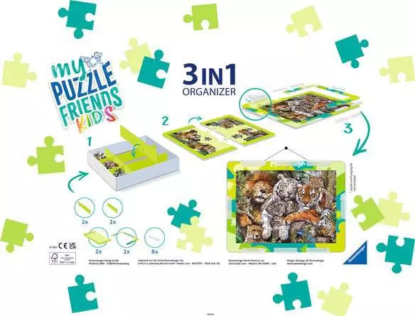 Ravensburger My Puzzle Friends Kids 3 in 1 Organizer