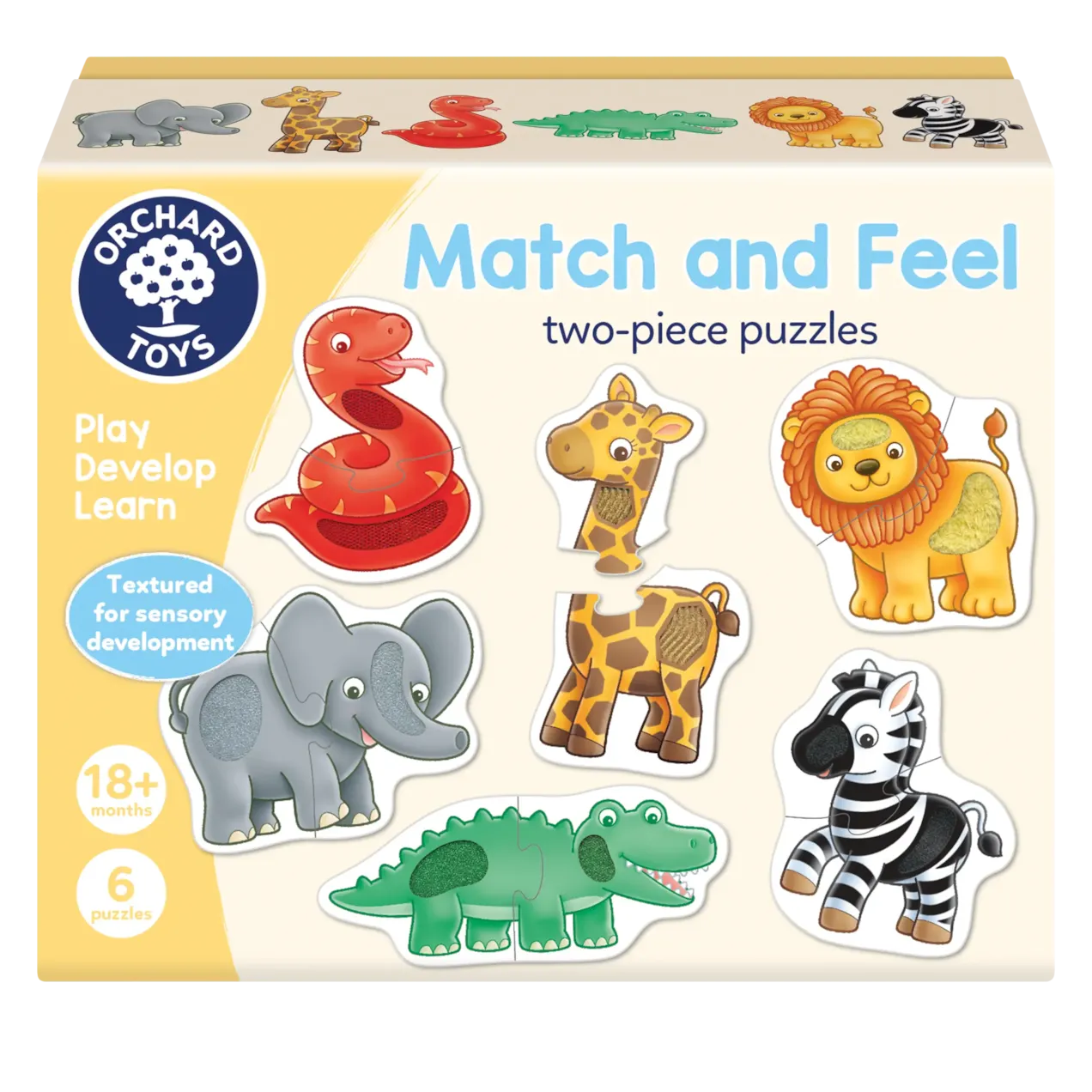 Match and Feel Two-Piece Puzzle