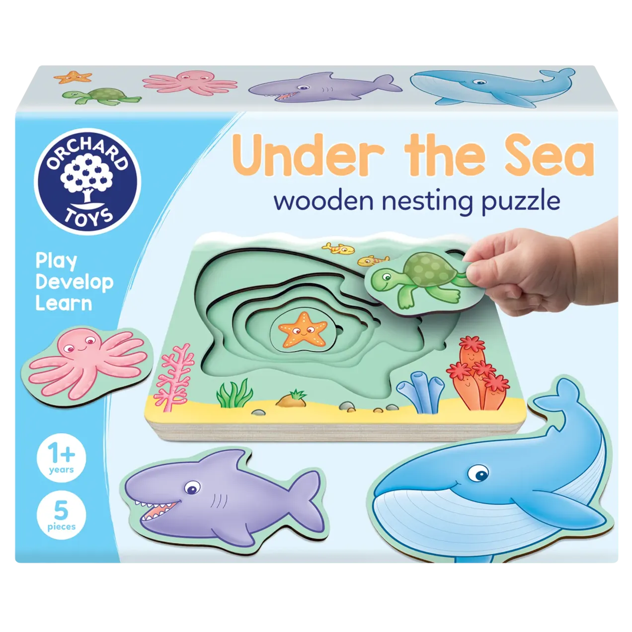Under the Sea Wooden Nesting Puzzle