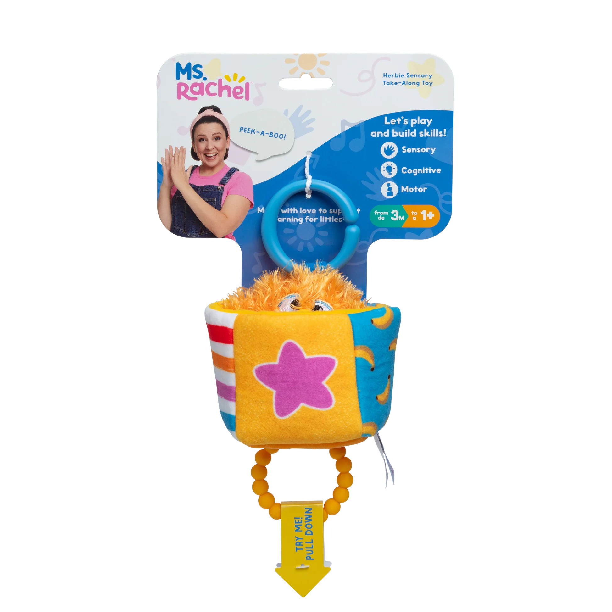 Ms. Rachel Herbie Sensory Take-Along Toy