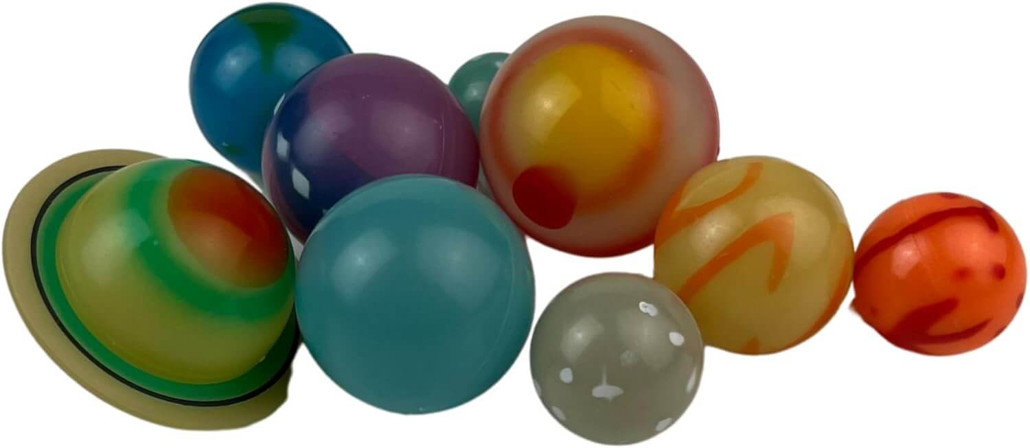 3D Planets Tube Glow In The Dark