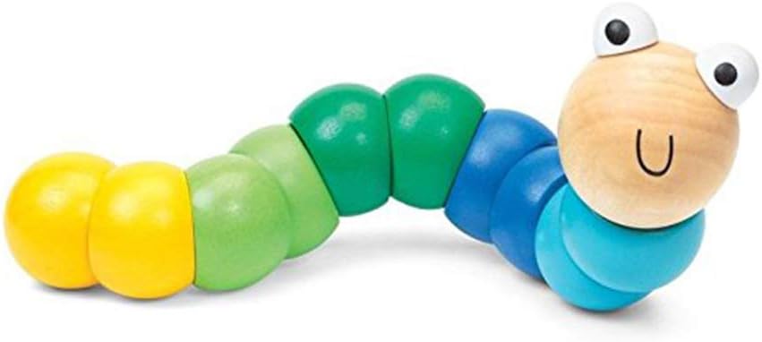 Woody the Worm Wooden Twisting Block Toy
