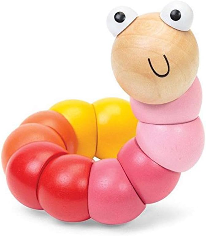 Woody the Worm Wooden Twisting Block Toy