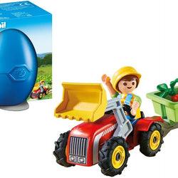 Playmobil Country Boy with Children's Tractor Gift Egg Playset