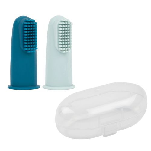 Nattou Baby Finger Toothbrush Blue