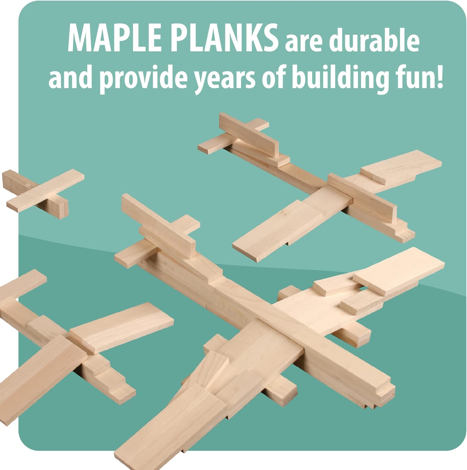 Keva Maple 200 planks