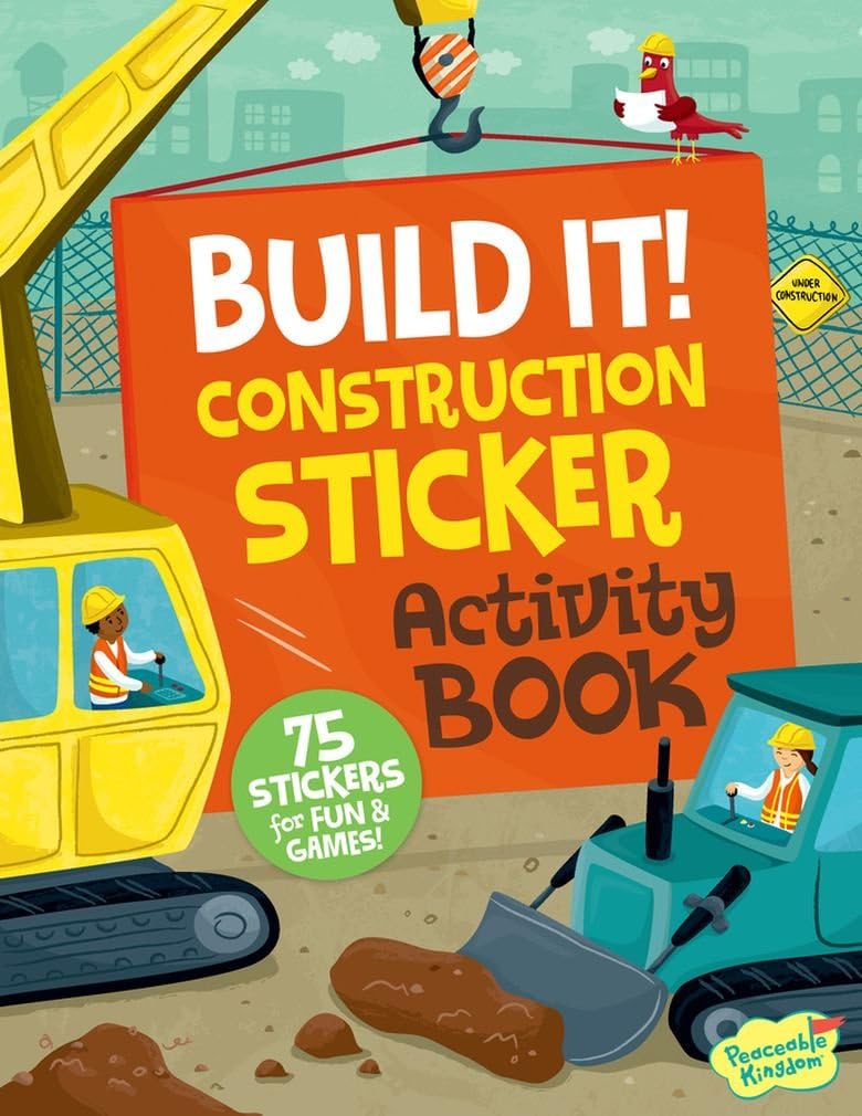 Peaceable Kingdom Sticker Book - Build It!