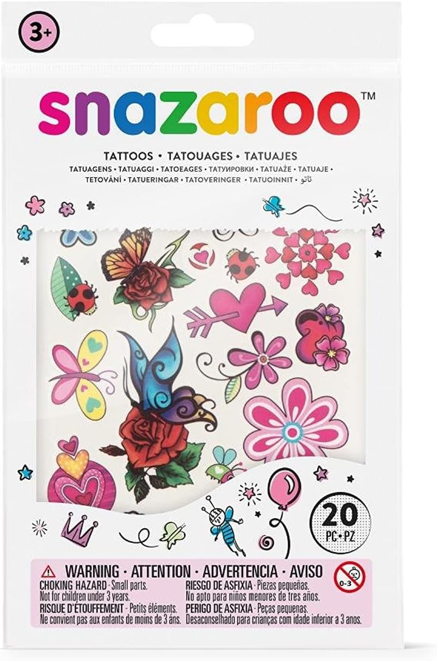 Snazaroo floral Tattoos (set of 20)