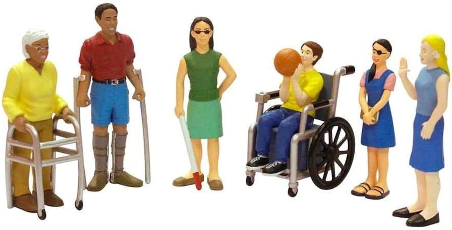 Miniland Figures with functional diversity (6 Pieces)