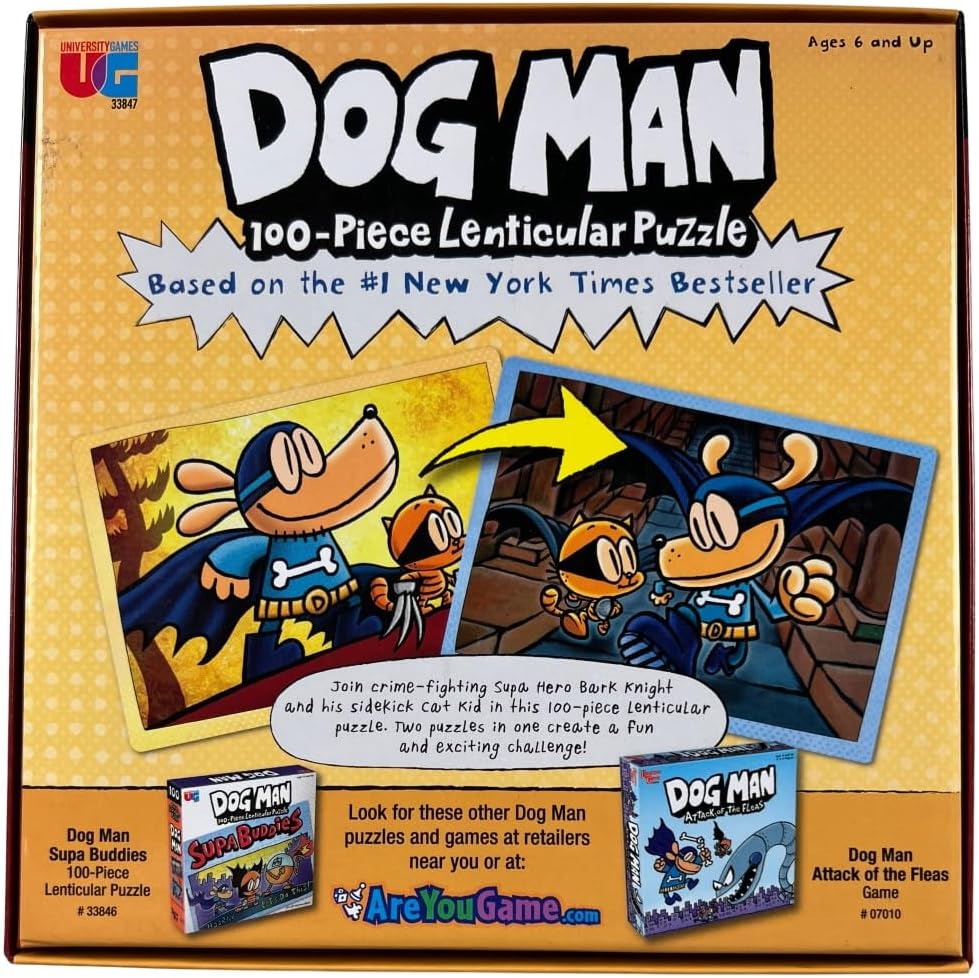 Dog Man 100pc Lenticular Puzzle
