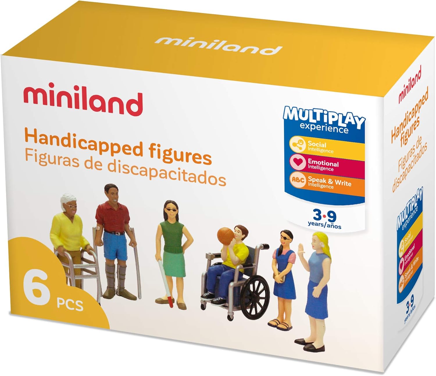 Miniland Figures with functional diversity (6 Pieces)