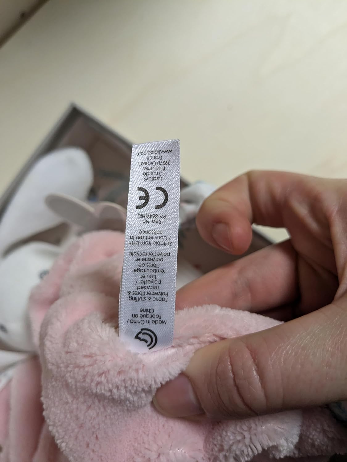 Kaloo Plume Rabbit Powder Pink