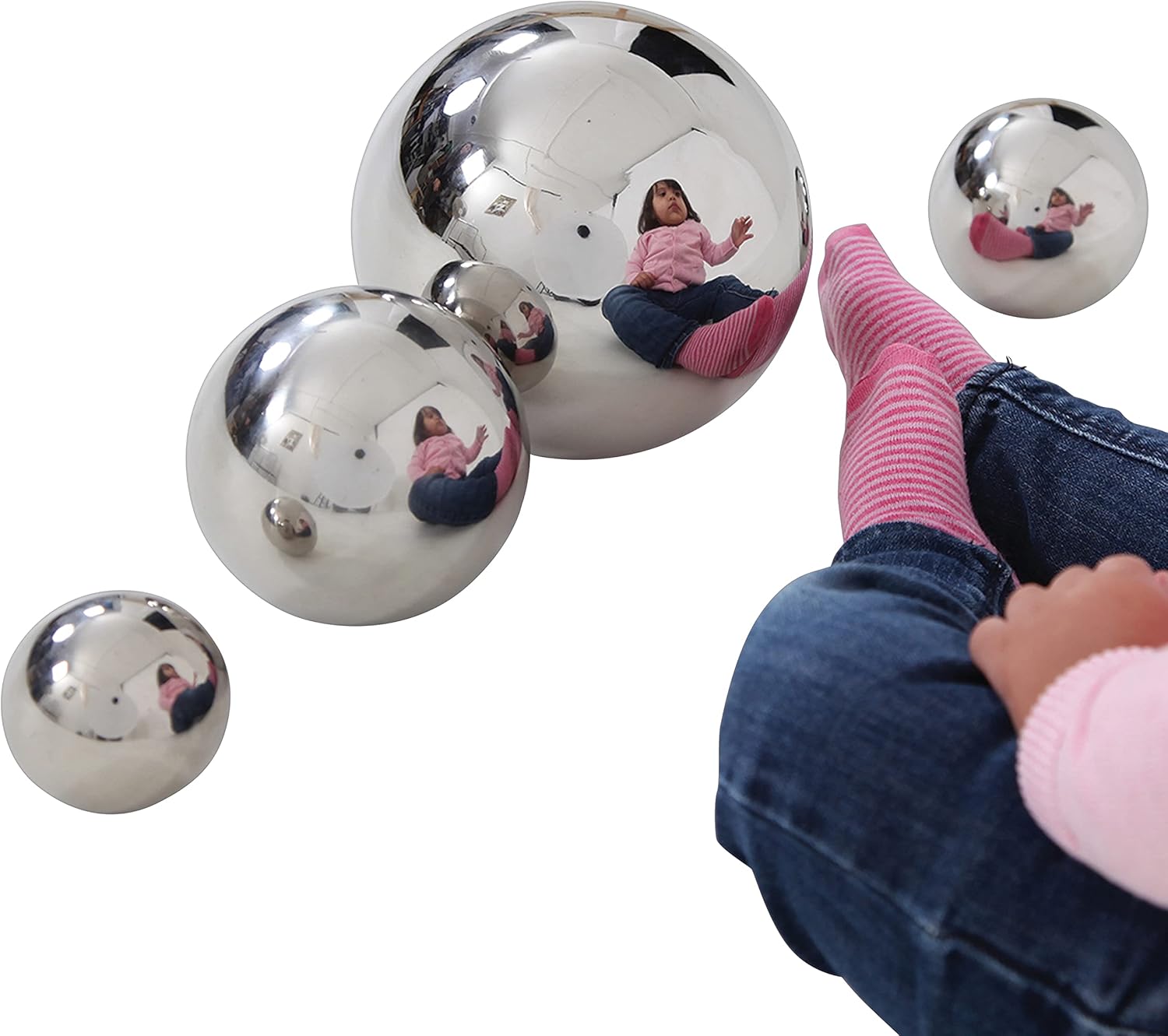 Sensory Reflective Silver Balls