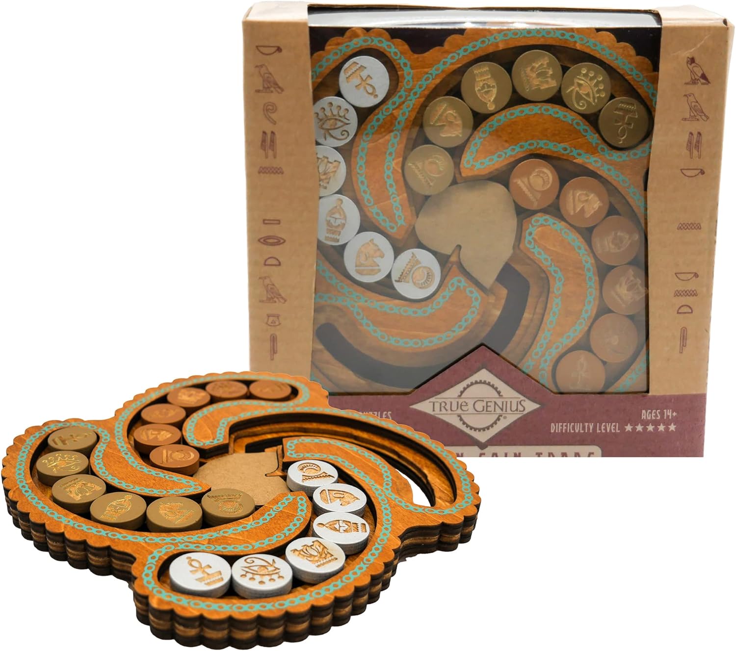 True Genius - Egyptian Coin Trade - Wooden Puzzle