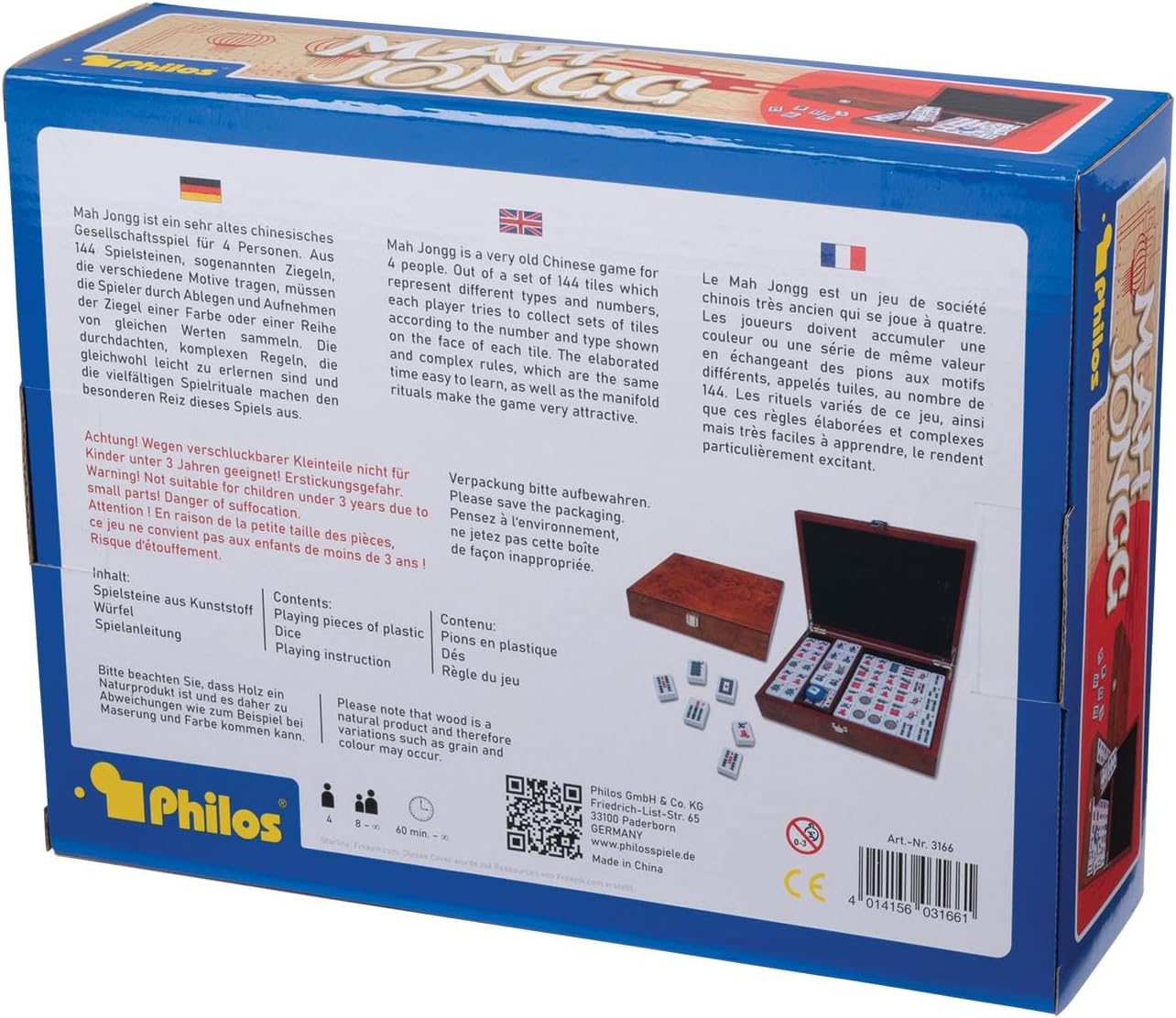 Mah Jongg, designer box, with, with Arabic numerals