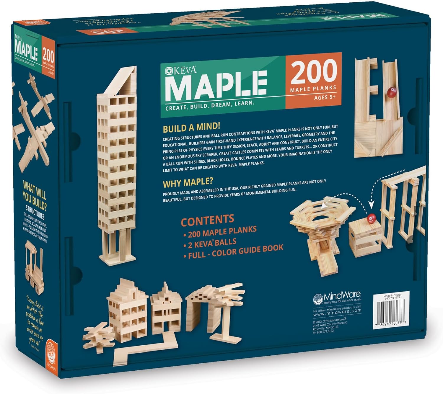 Keva Maple 200 planks