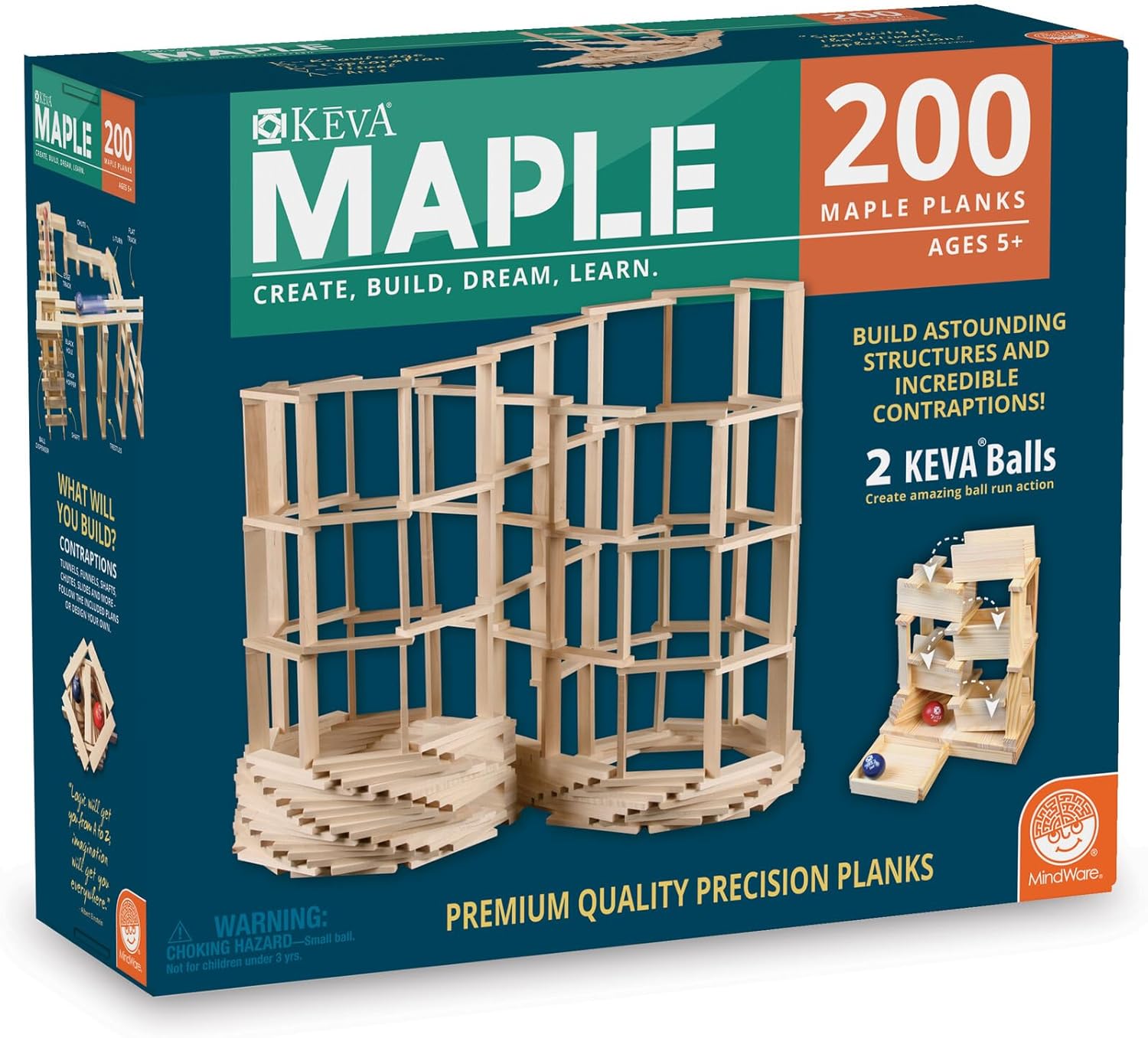 Keva Maple 200 planks
