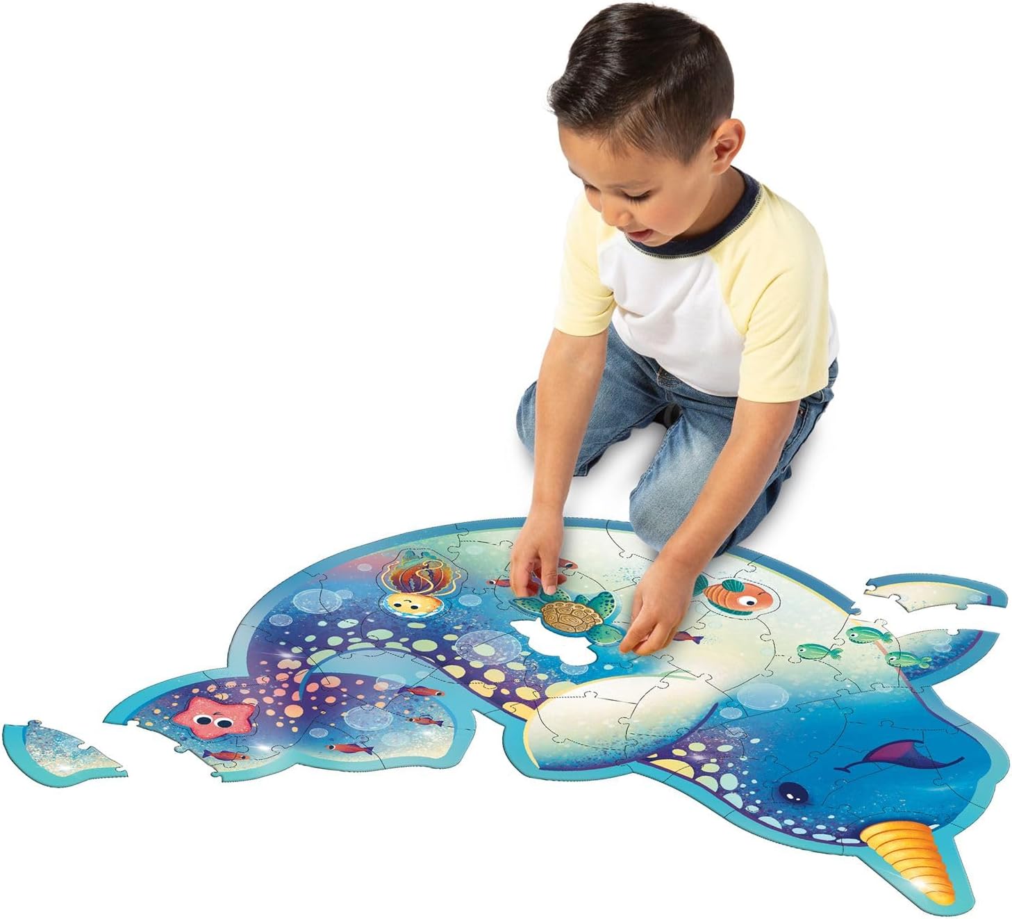 Narwhal floor puzzle