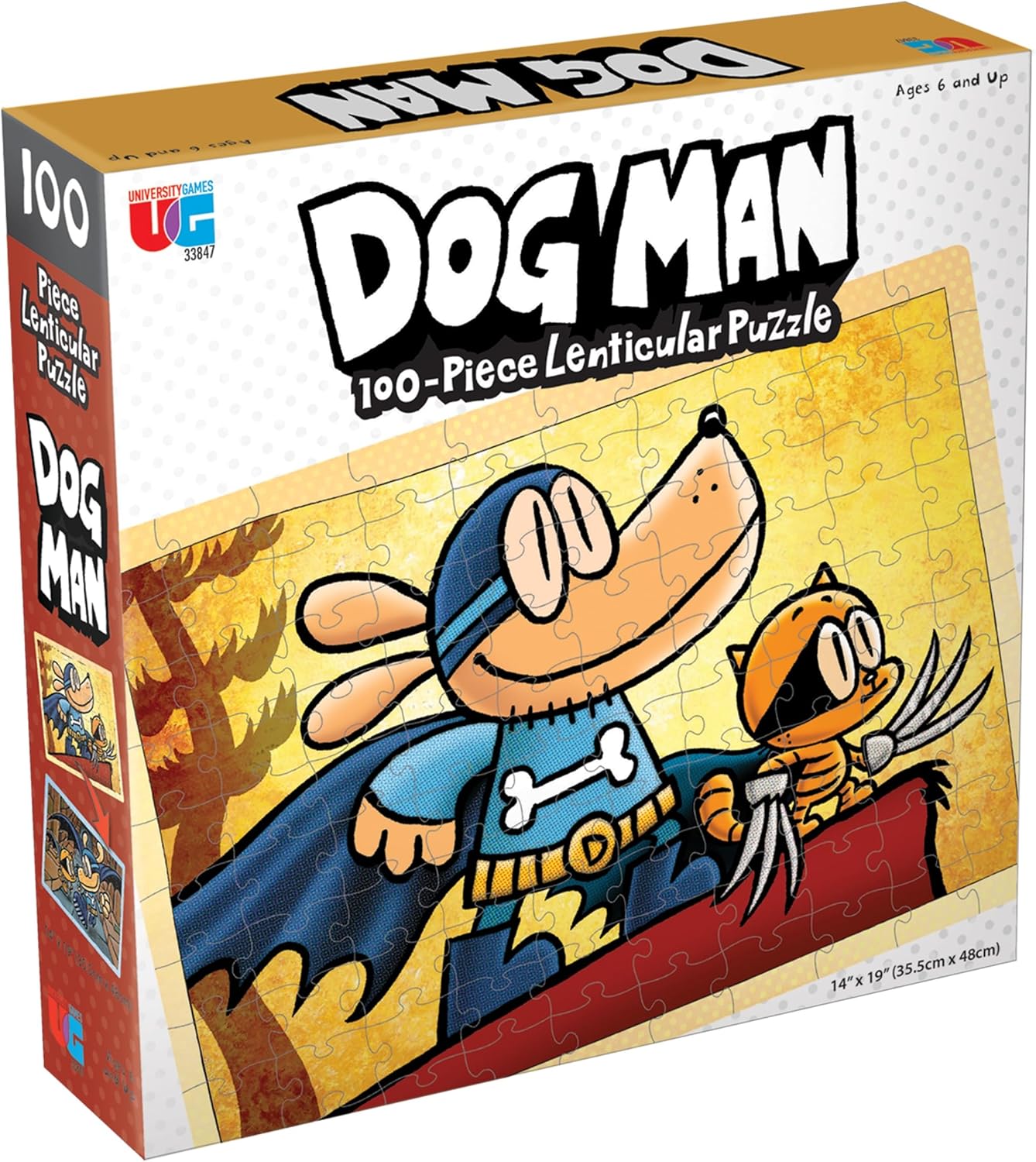 Dog Man 100pc Lenticular Puzzle