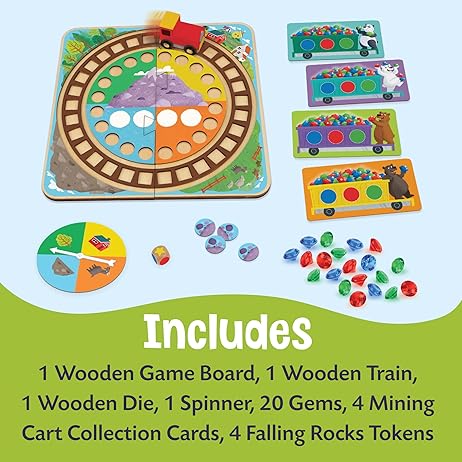 Round the Mountain Cooperative Train Game Peaceable Kingdom