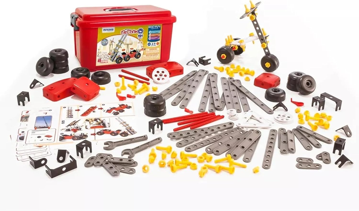 Miniland Activity Mecaniko Builder Set (191 Pieces)