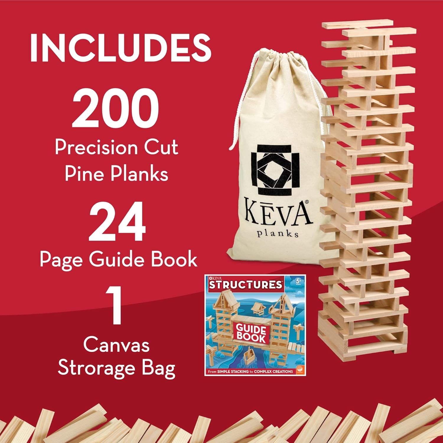 Keva Structures 200 Plank Set