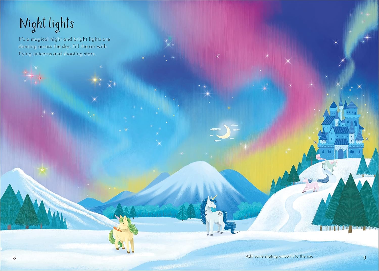 Usborne Sparkly Unicorns Sticker Book