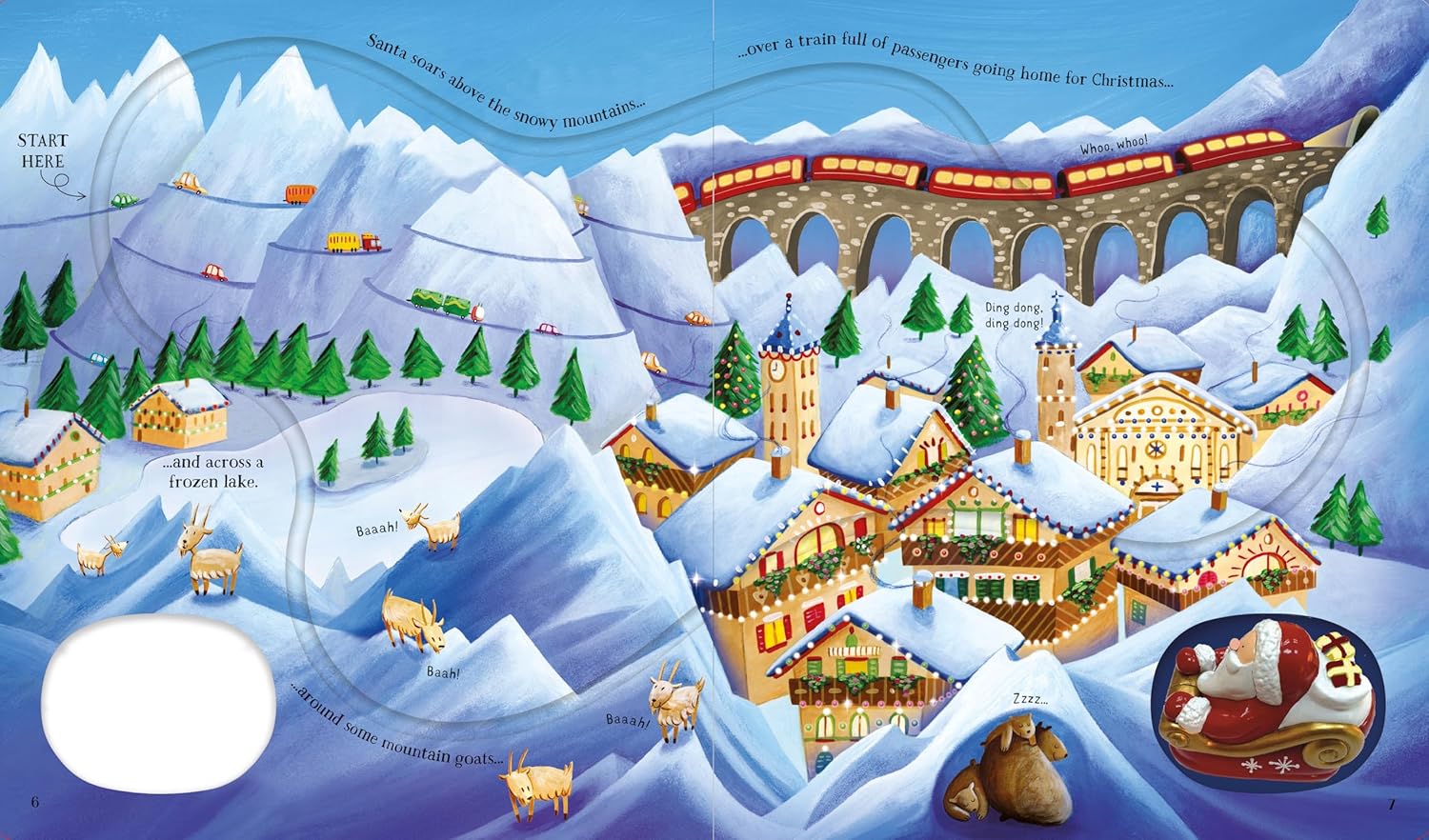 Wind-Up Santa's Sleigh