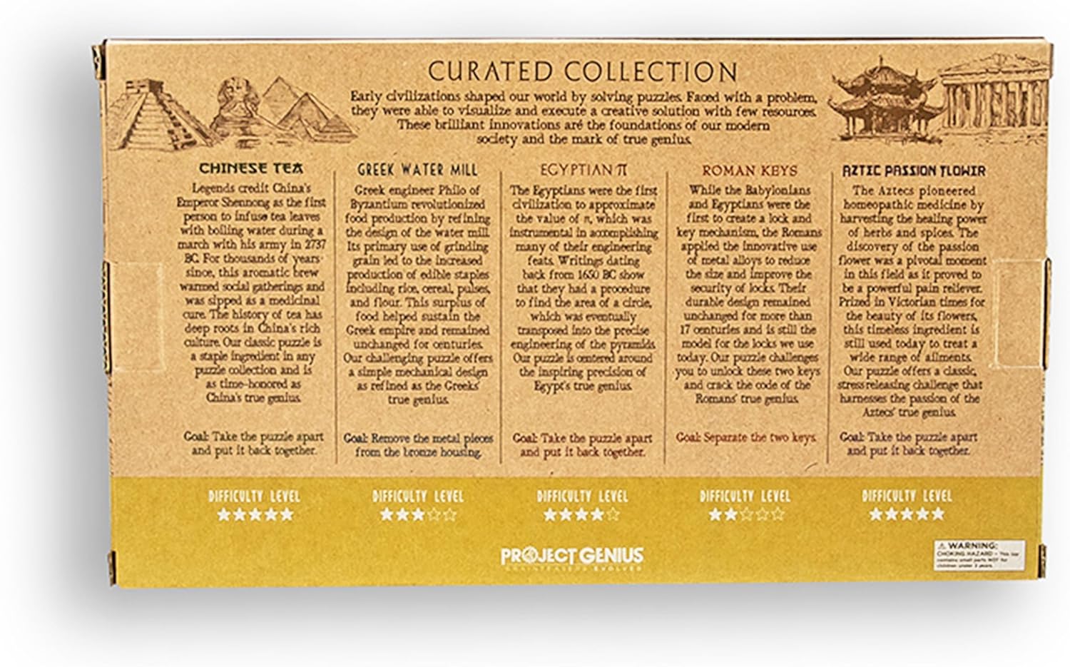 True Genius Wooden Brainteaser Puzzles: Curated Collection