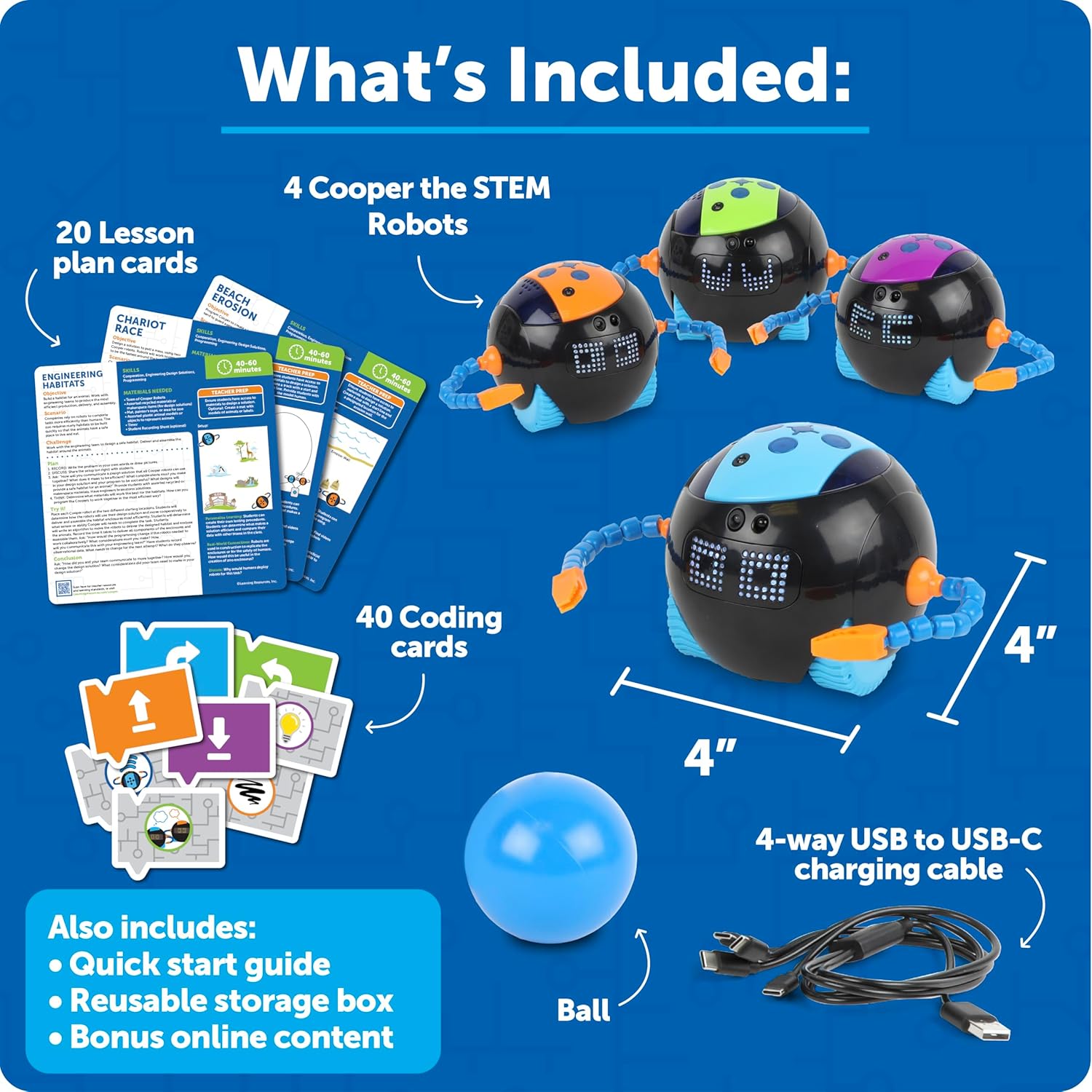 Learning Resources Cooper The STEM Robot Classroom Set