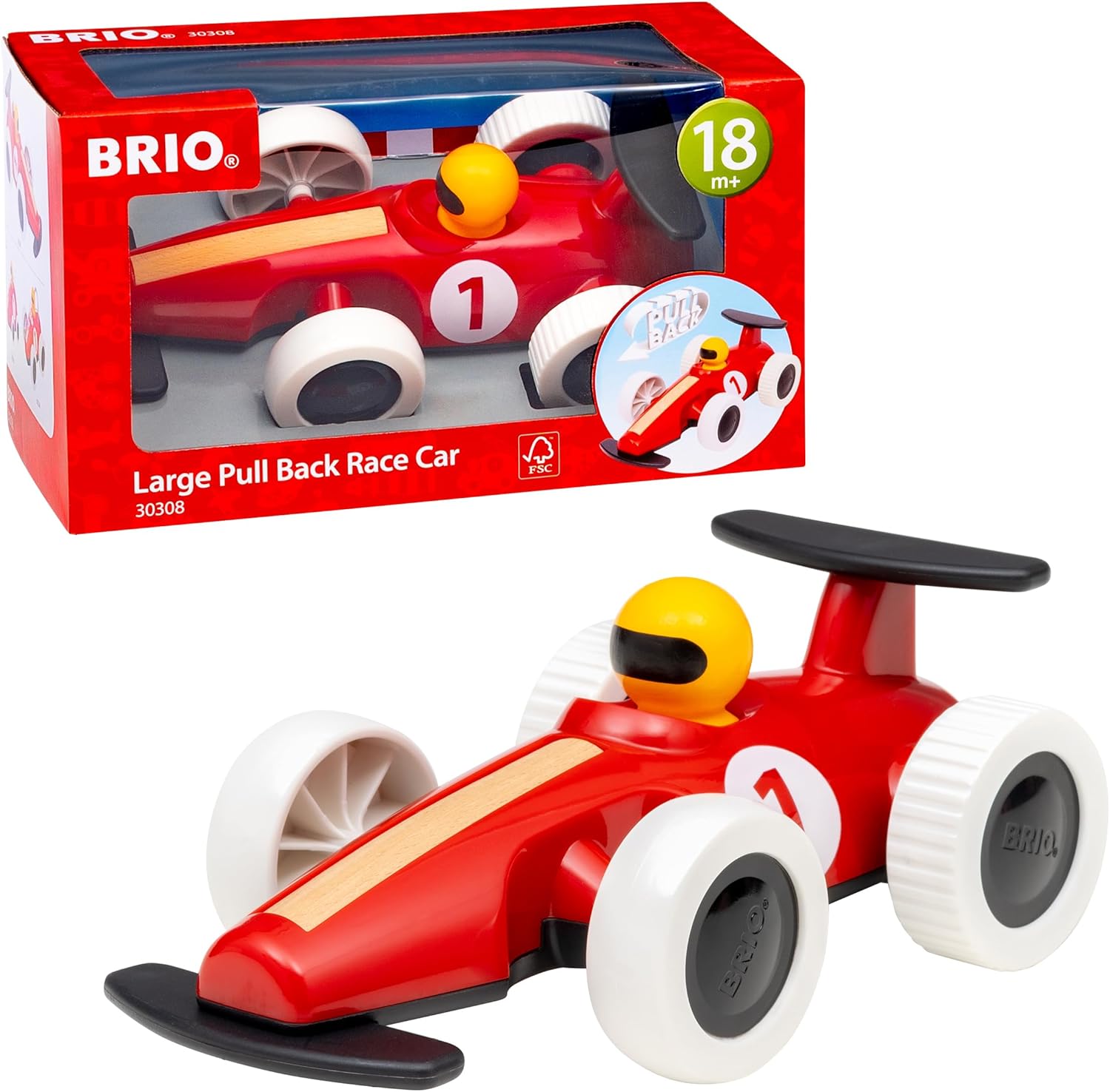 BRIO Large Pull Back Race Car