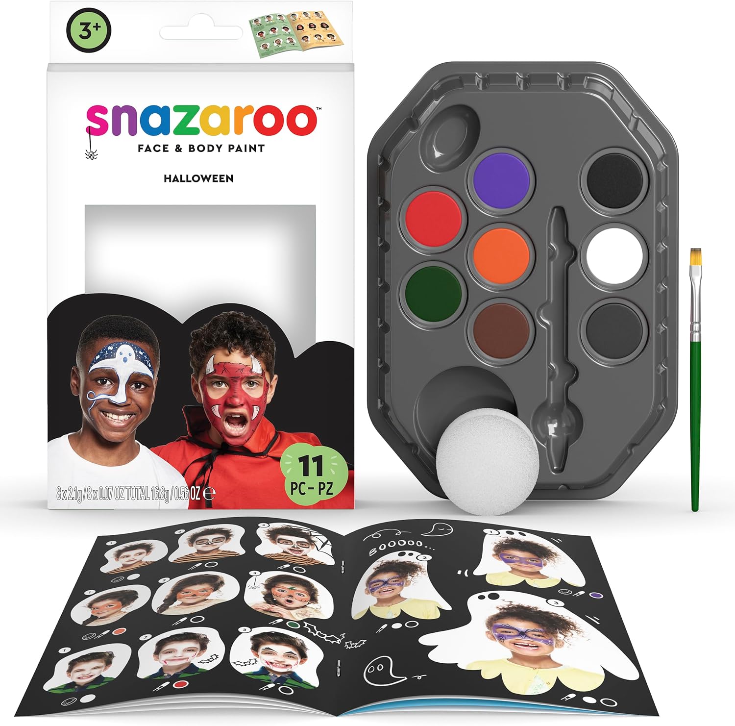 Snazaroo Halloween Face and body paint (11pc)