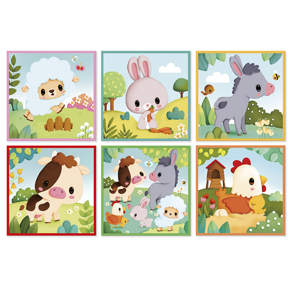 Farm Animals Cardboard Blocks