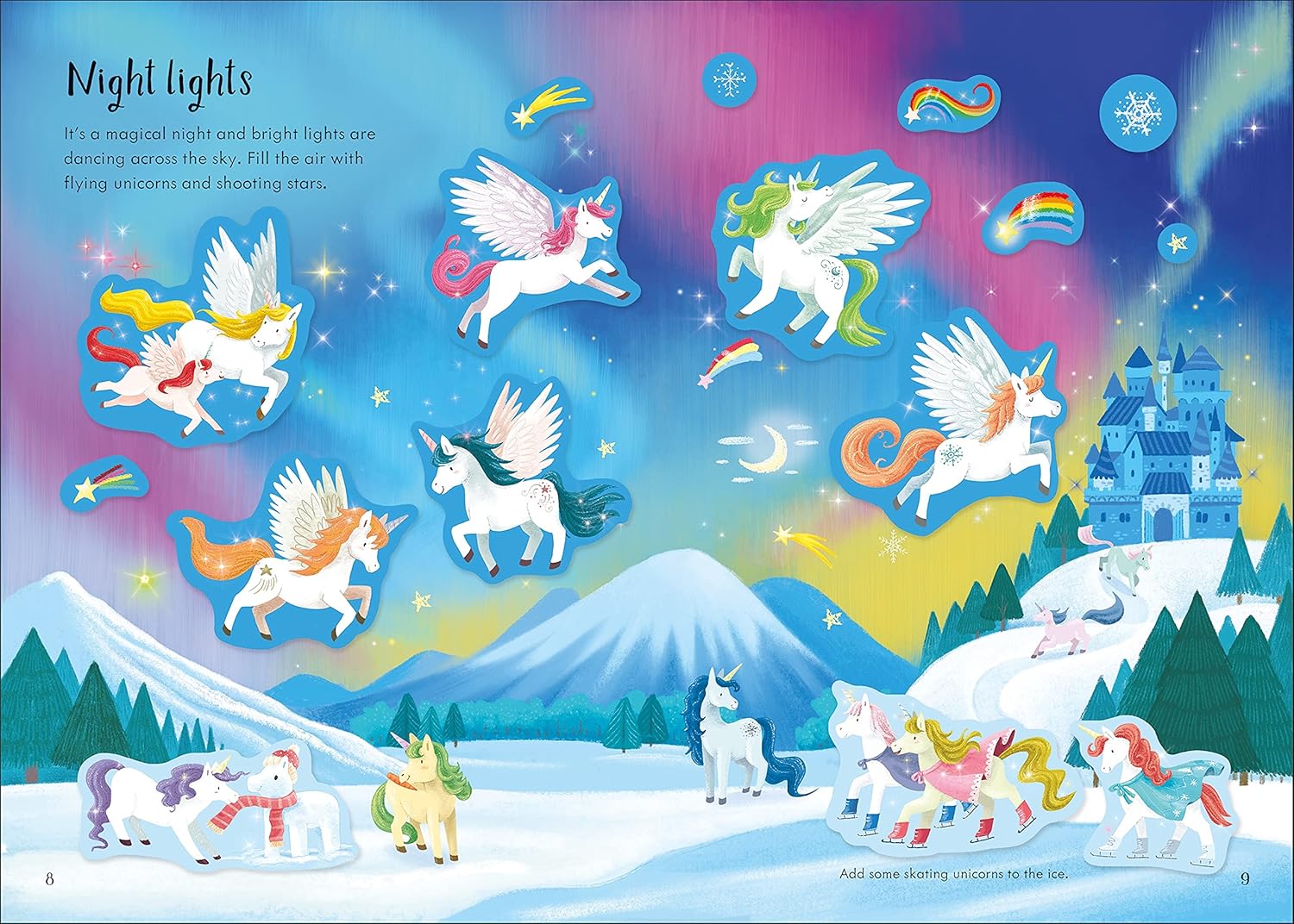 Usborne Sparkly Unicorns Sticker Book