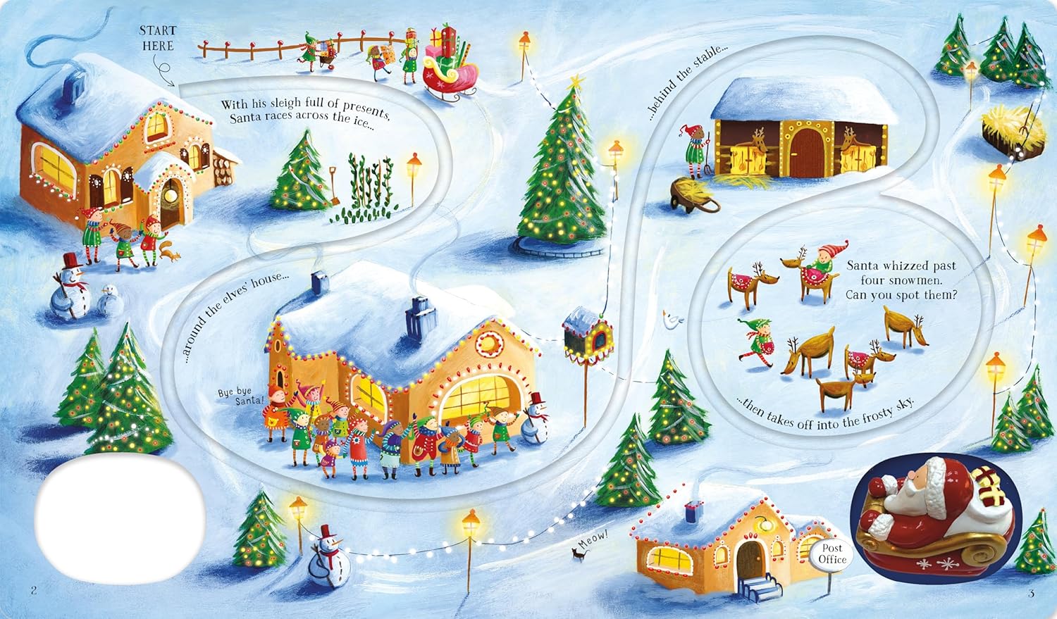 Wind-Up Santa's Sleigh