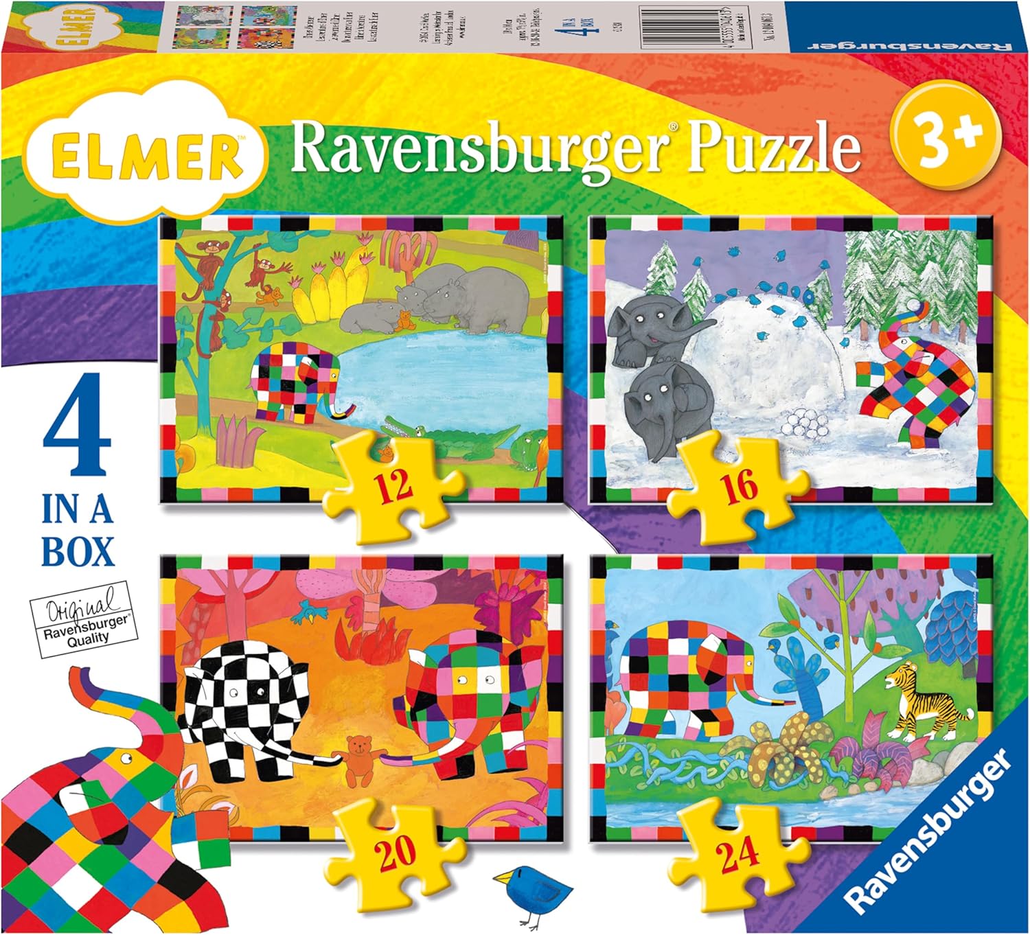 Ravensburger Elmer 4 in a Box Jigsaw Puzzle