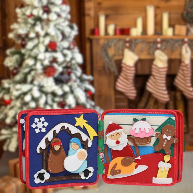 Montessori Busy Board Book Christmas