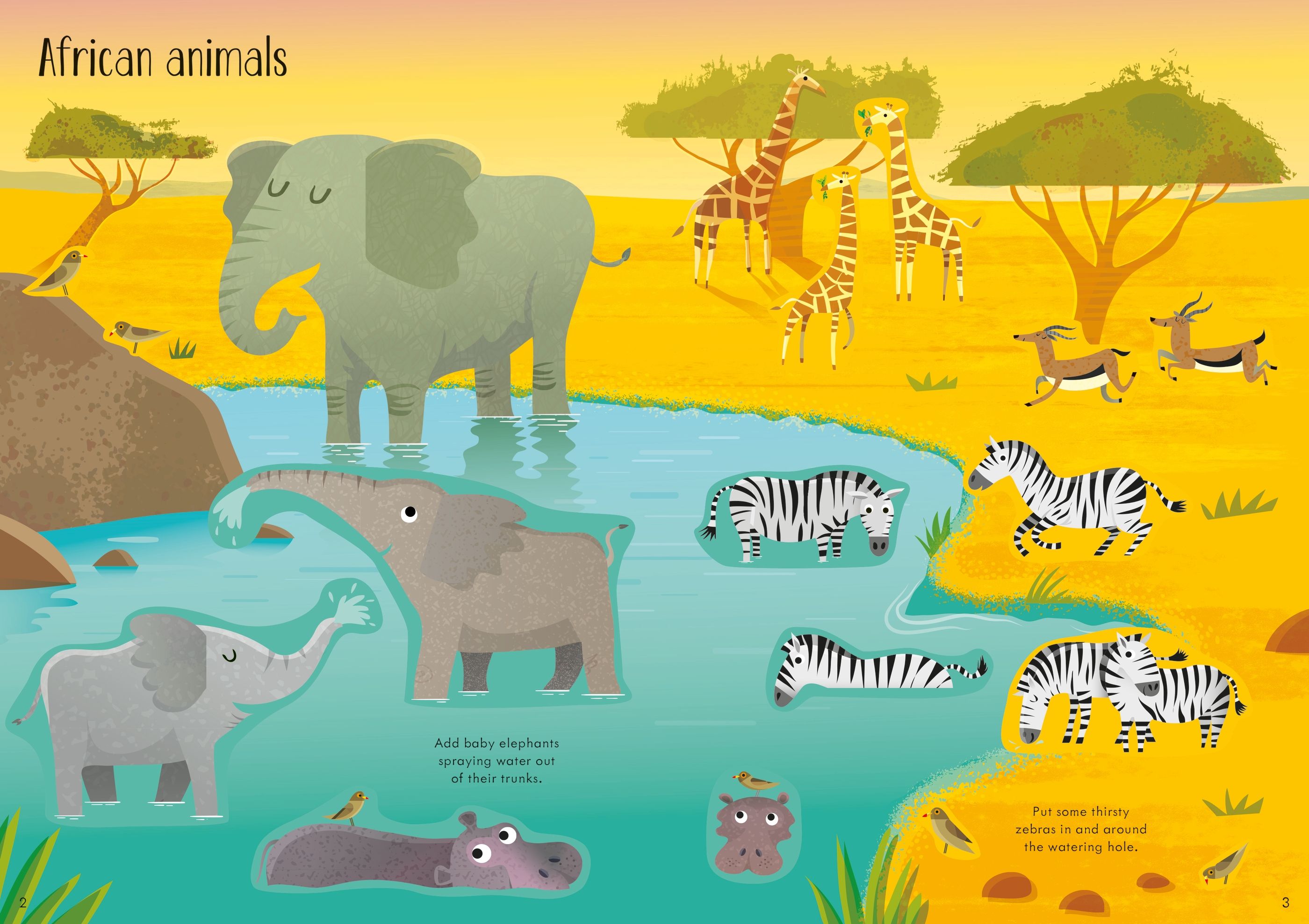 Usborne Little First Stickers Animals