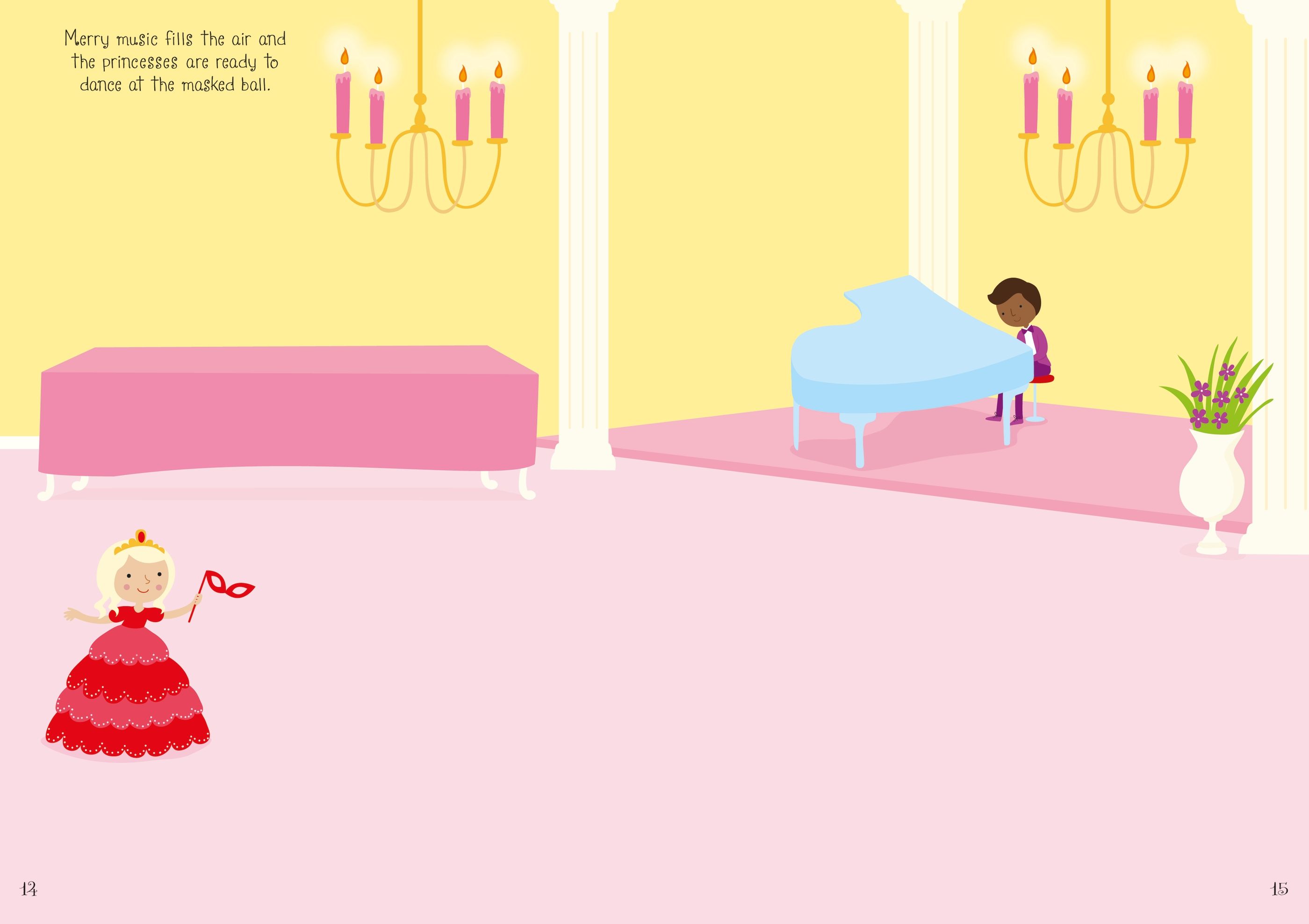 Usborne Sparkly Princesses Sticker Book