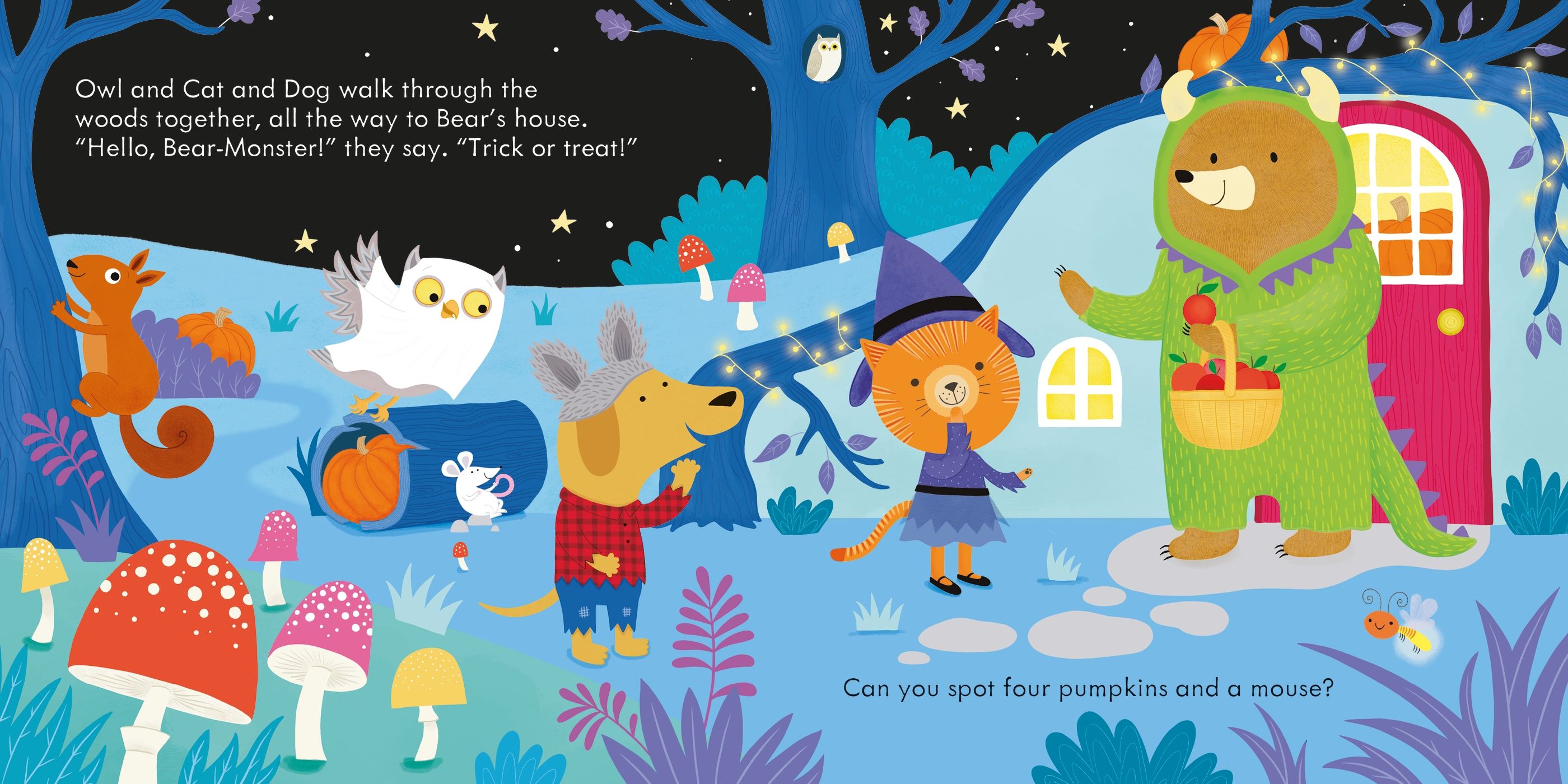 Usborne Book and 3 Jigsaws: Halloween