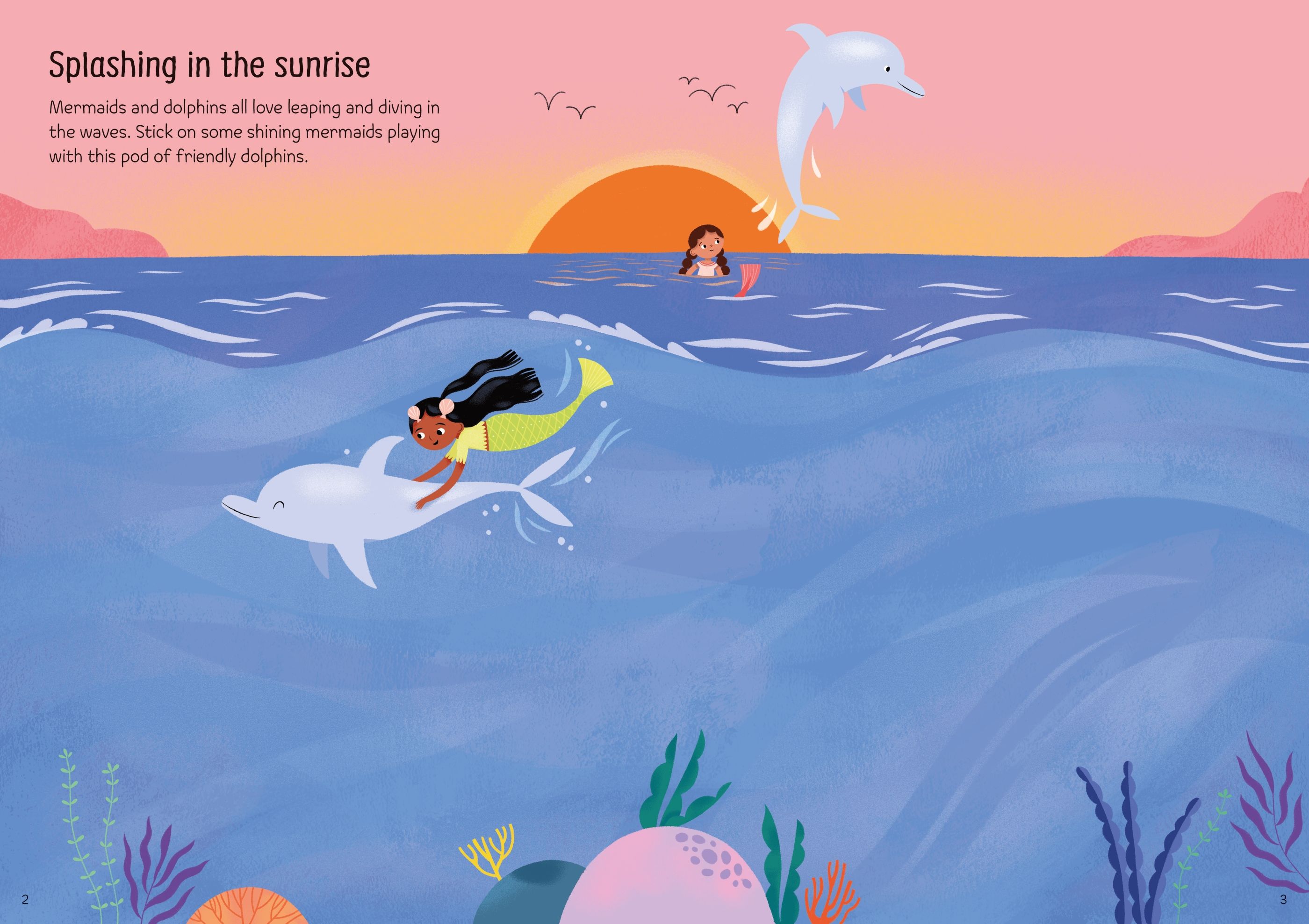 Usborne Sparkly Mermaids Sticker Book