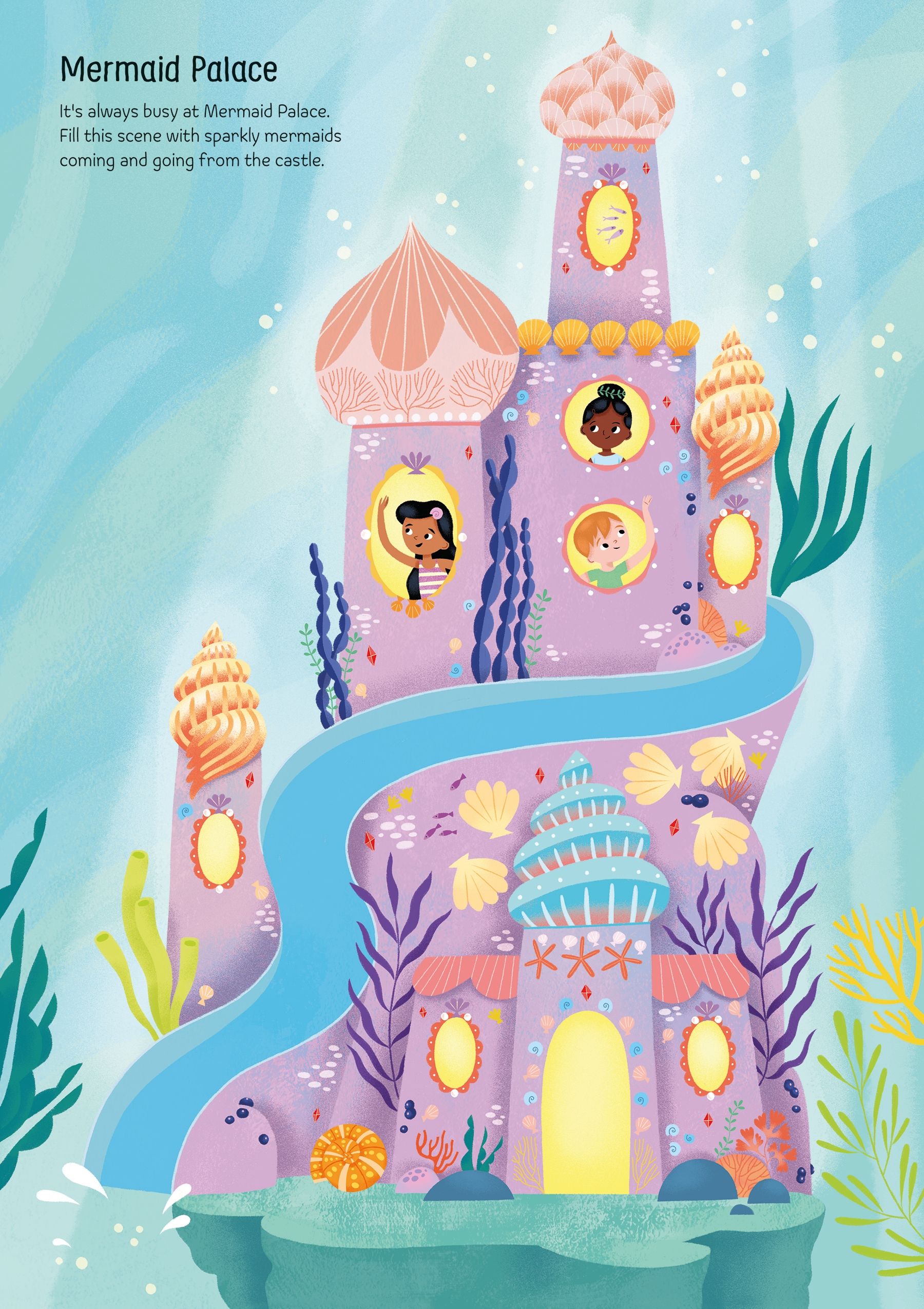 Usborne Sparkly Mermaids Sticker Book