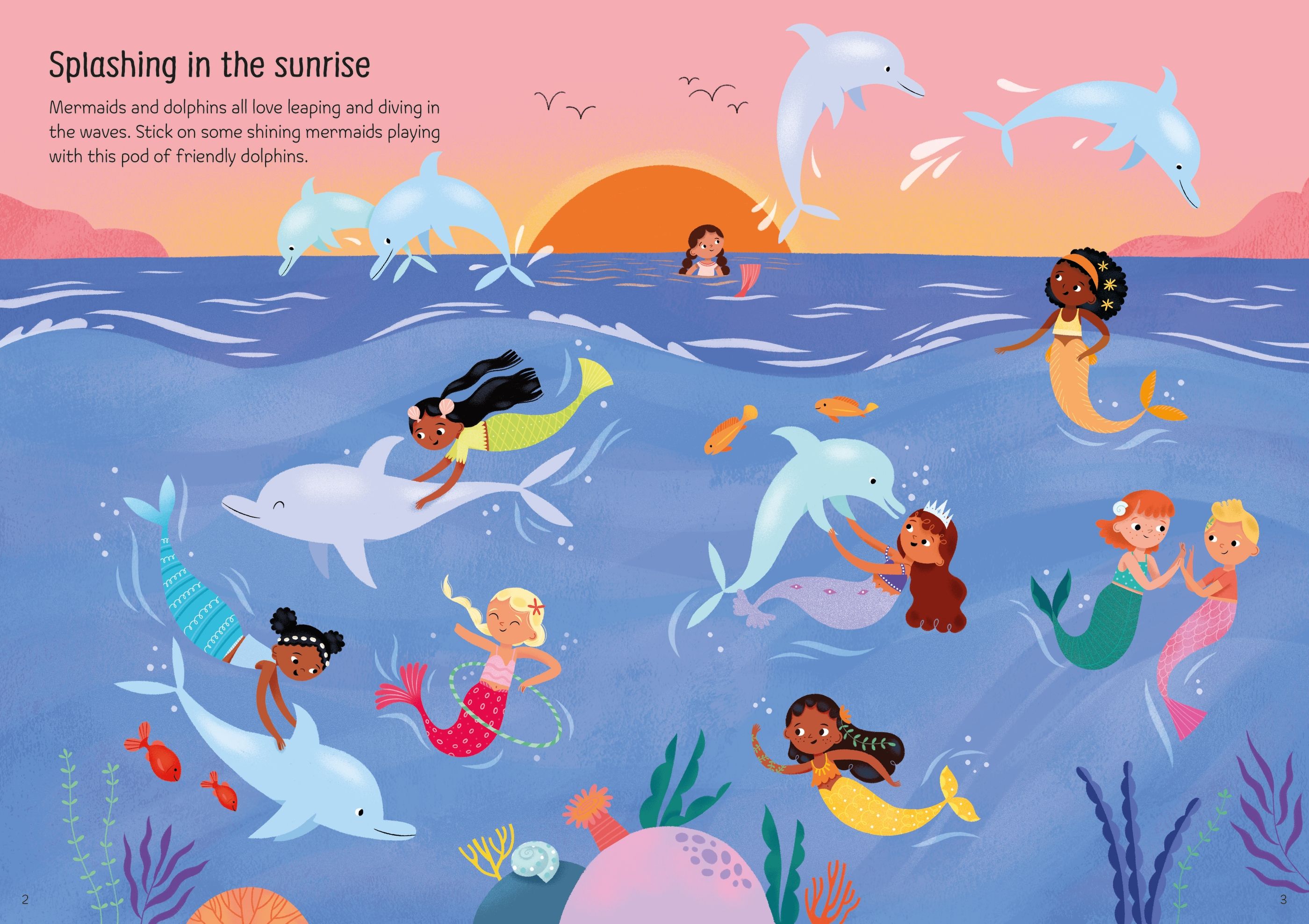 Usborne Sparkly Mermaids Sticker Book