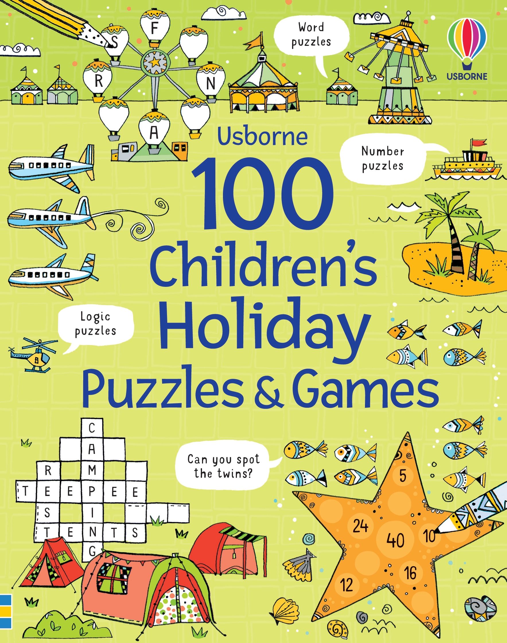 100 children's puzzles and games Holiday
