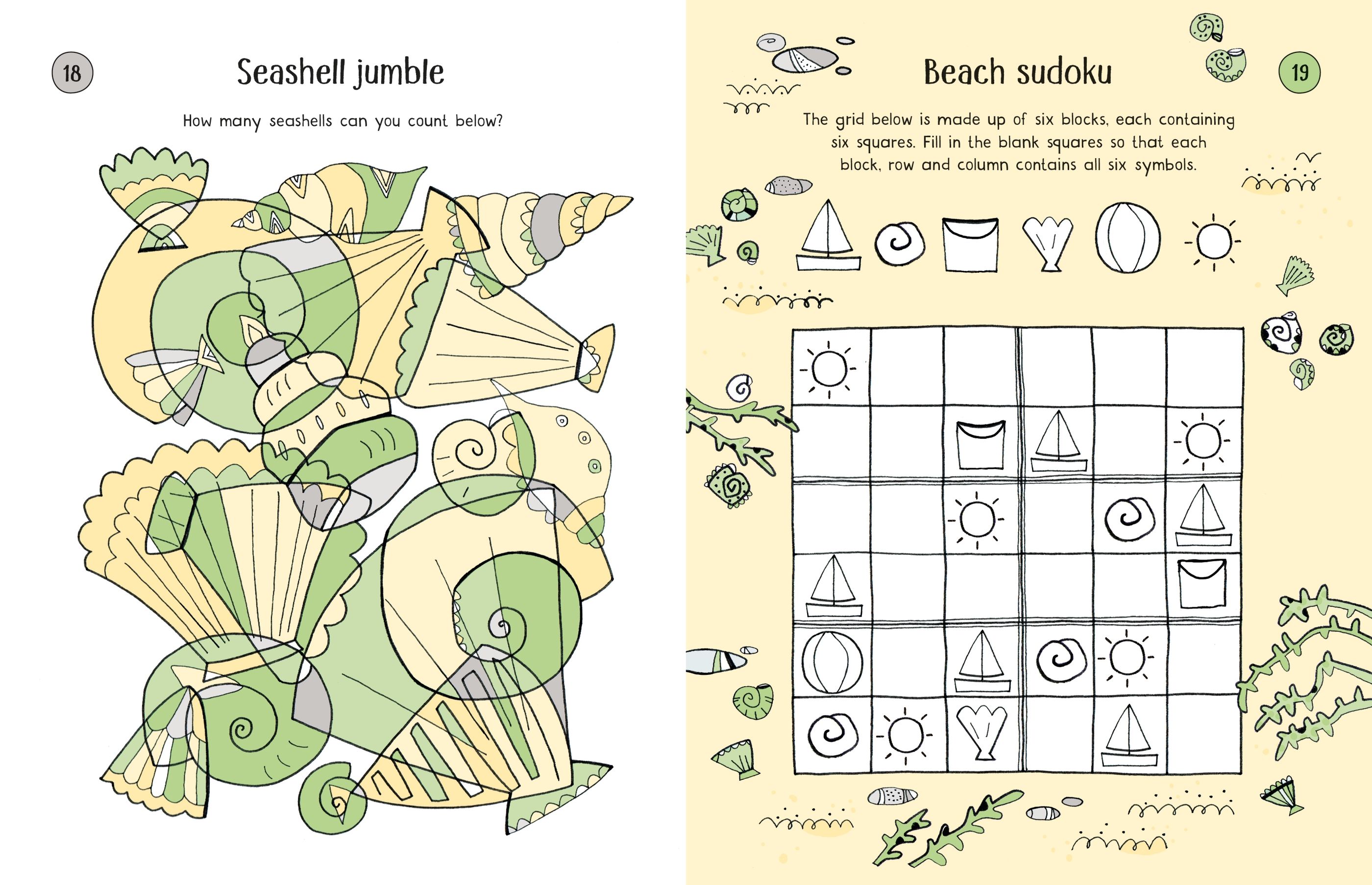 100 children's puzzles and games Holiday