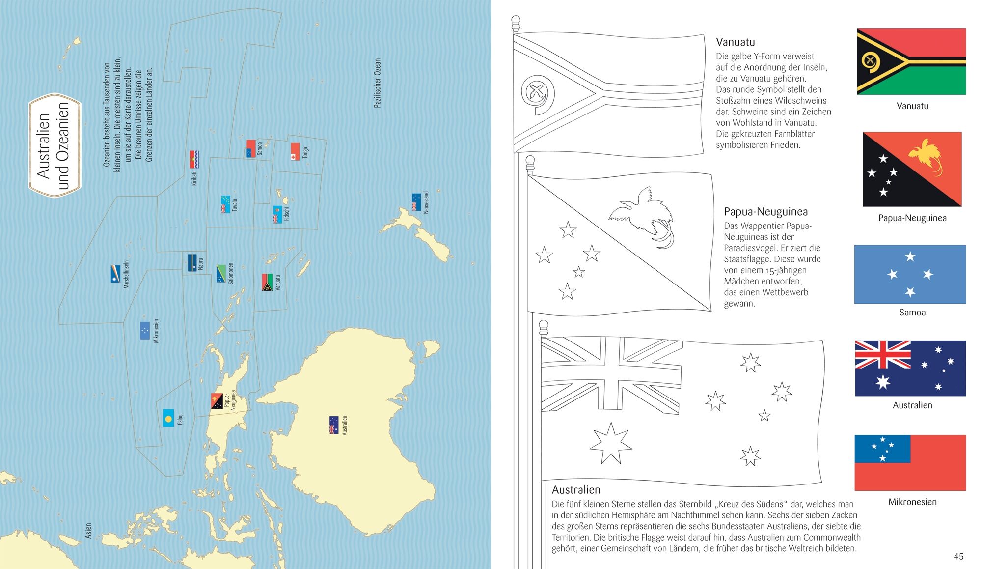 Flags of the World to Colour