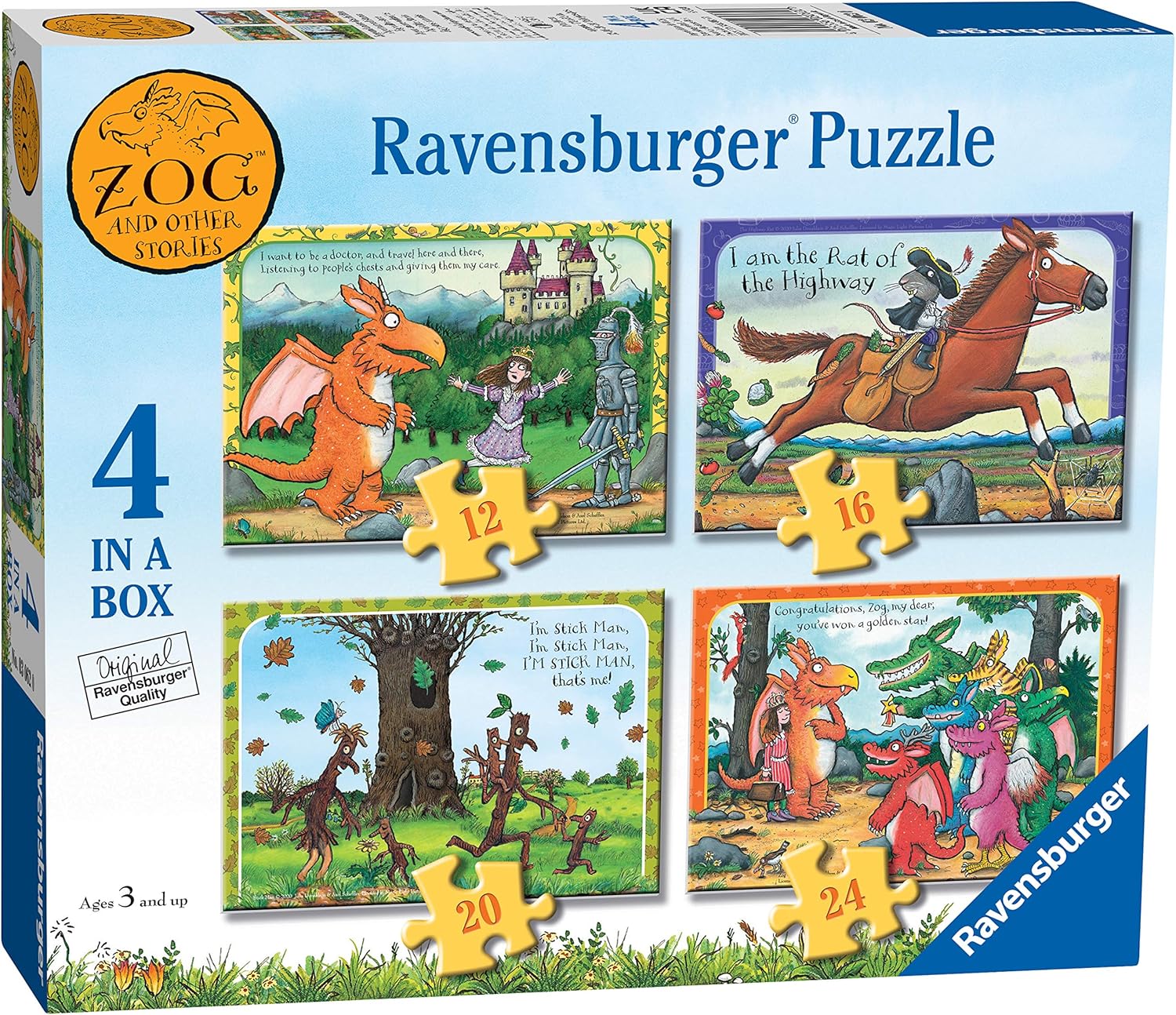 Zog And Other Stories 12, 16, 20, 24 Piece Puzzle