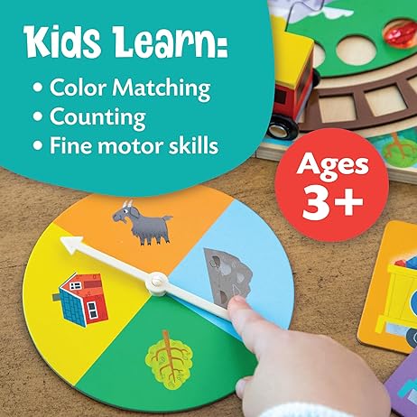 Round the Mountain Cooperative Train Game Peaceable Kingdom